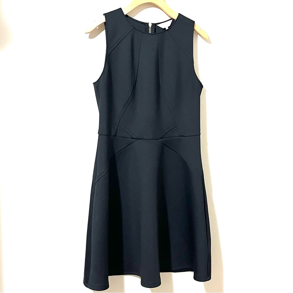 Ted Baker Black Sleeveless Fit And Flare Skater Dress Size 4 Preowned